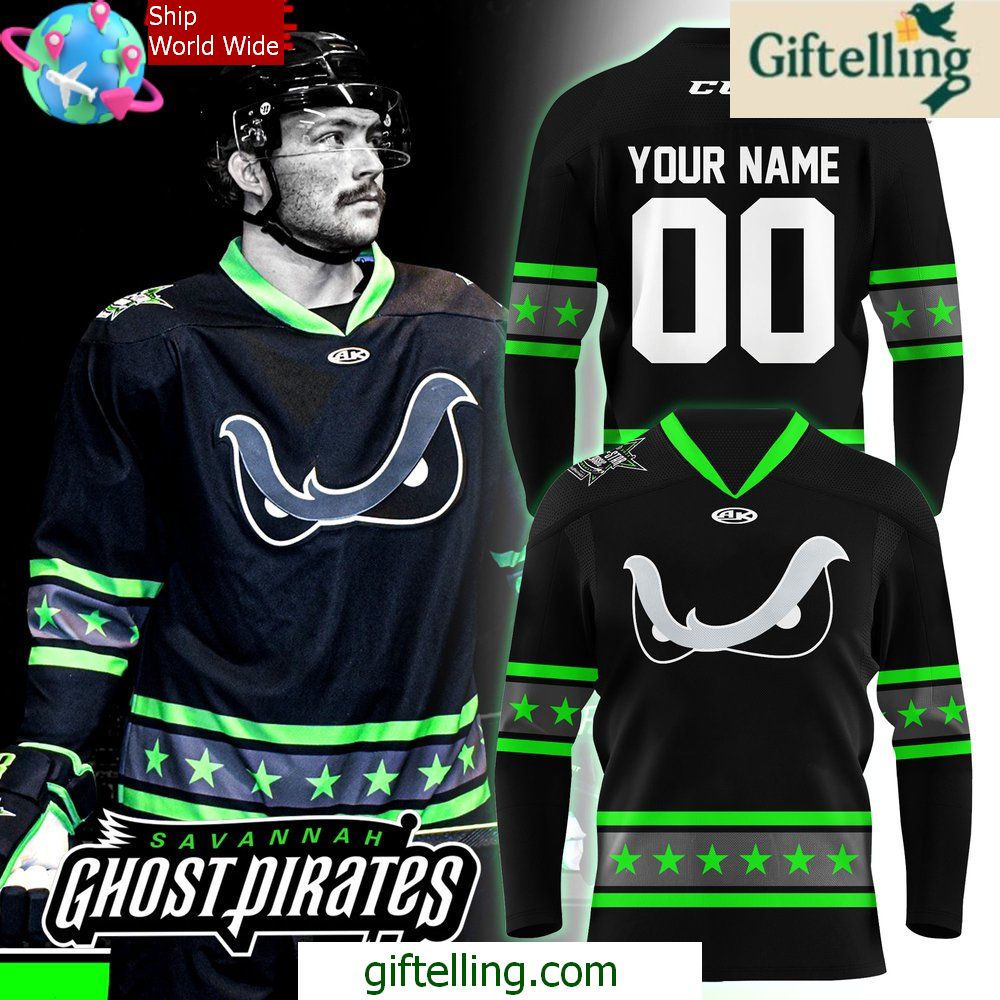 Ghost Pirates Athletic Knit Ghost Eyes 2025 Baseball Jersey