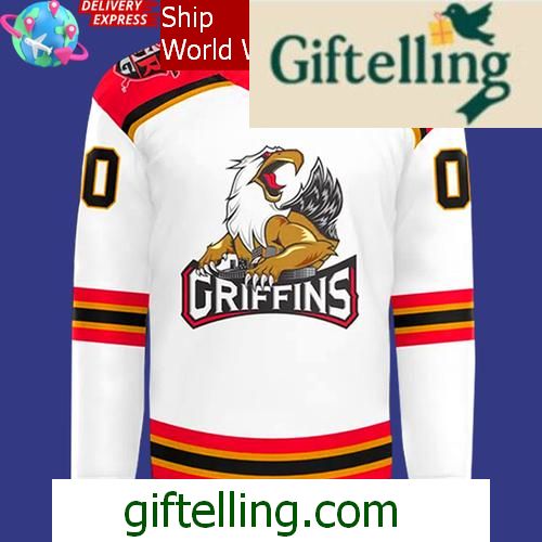 Grand Rapids Griffins 2025 Calder Cup Playoffs Official Hockey Jersey 2 Grand Rapids Griffins 2025 Calder Cup Playoffs Official Hockey Jersey 2