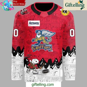 Grand Rapids Griffins 75th Anniversary of Peanuts Jersey