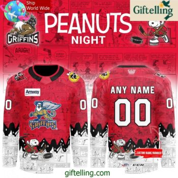 Grand Rapids Griffins 75th Anniversary of Peanuts Jersey