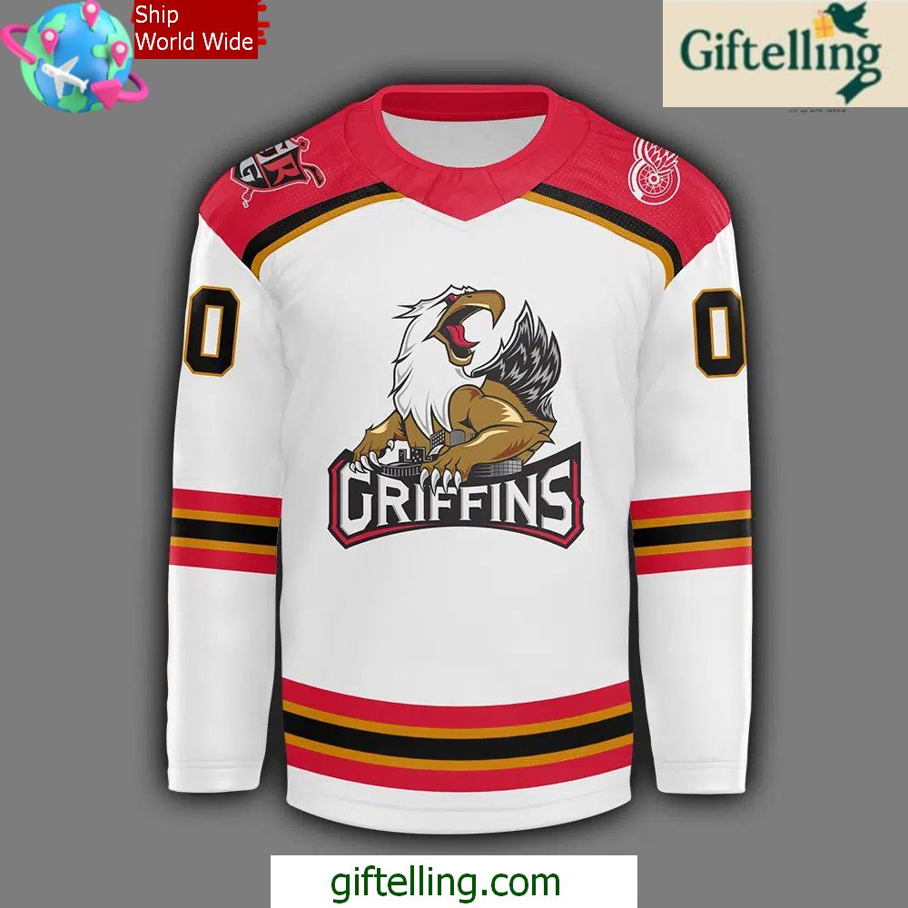 Grand Rapids Griffins CCM Quicklite 2024 White Hockey Jersey Grand Rapids Griffins CCM Quicklite 2024 White Hockey Jersey