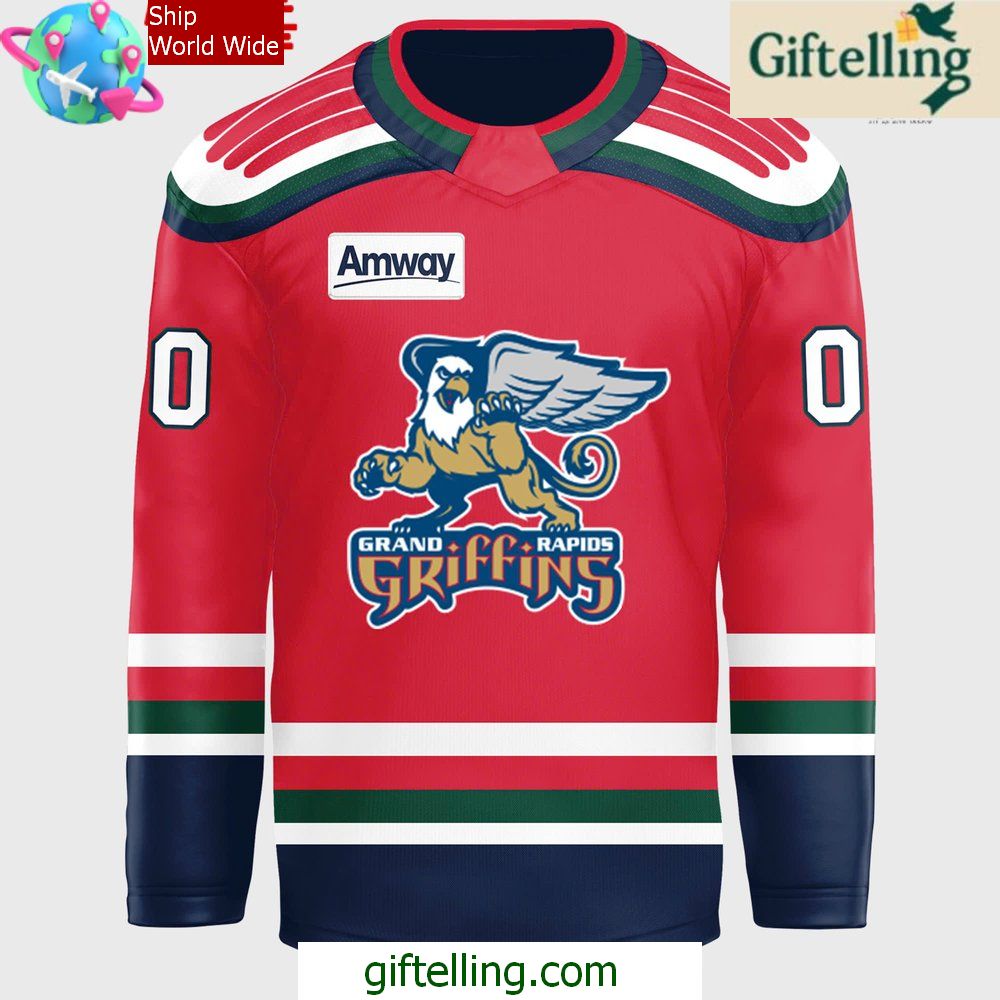 Grand Rapids Griffins CCM Quicklite Premier RED Hockey Jersey Grand Rapids Griffins CCM Quicklite Premier RED Hockey Jersey