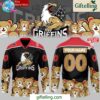Grand Rapids Griffins Teddy Bear Special Black Hockey Jersey