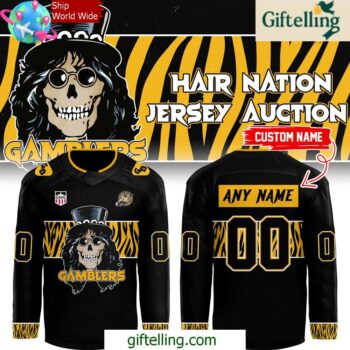 Green Bay Gamblers Hair Nation Custom Hockey Jersey