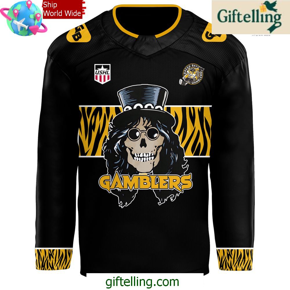 Green Bay Gamblers Hair Nation Limited Hockey Jersey Green Bay Gamblers Hair Nation Limited Hockey Jersey