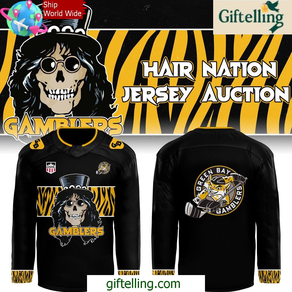 Green Bay Gamblers Hair Nation Limited Hockey Jersey