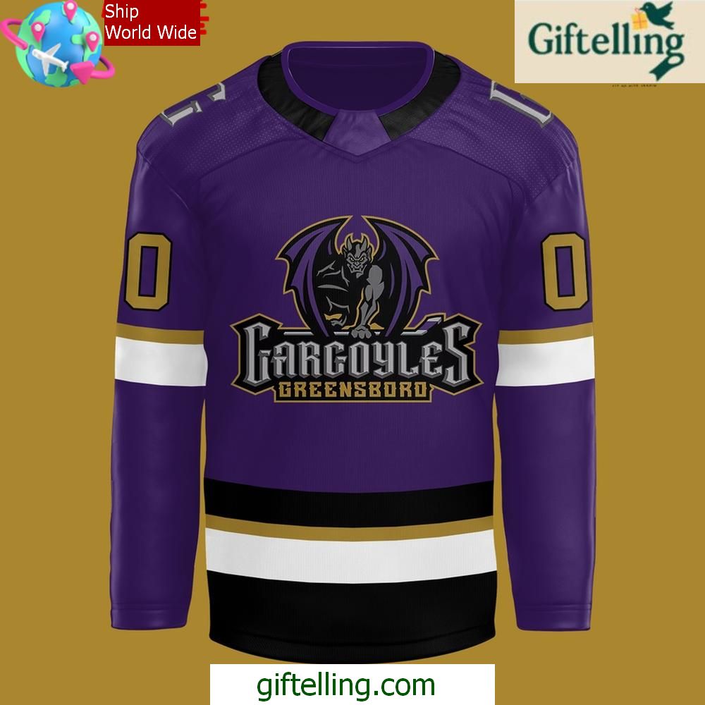 Greensboro Gargoyles Official Replica Special Edition Hockey Jersey 2 Greensboro Gargoyles Official Replica Special Edition Hockey Jersey 2