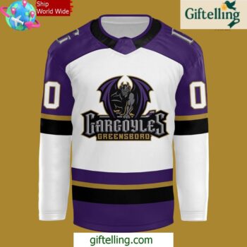 Greensboro Gargoyles Official Replica Special Edition Hockey Jersey InspirDG 5