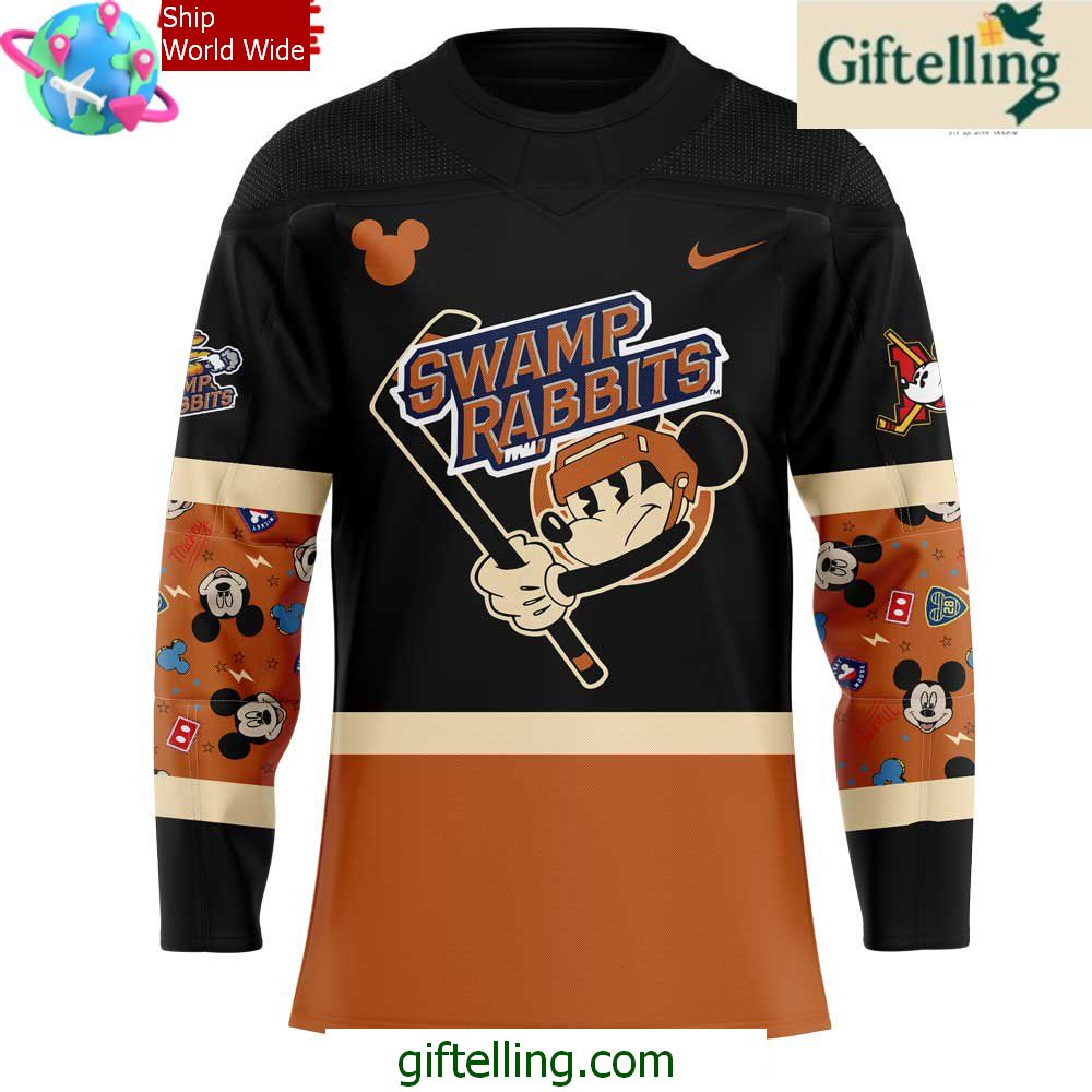 Greenville Swamp Rabbits Mickey Friends Special Hockey Jersey Greenville Swamp Rabbits Mickey Friends Special Hockey Jersey
