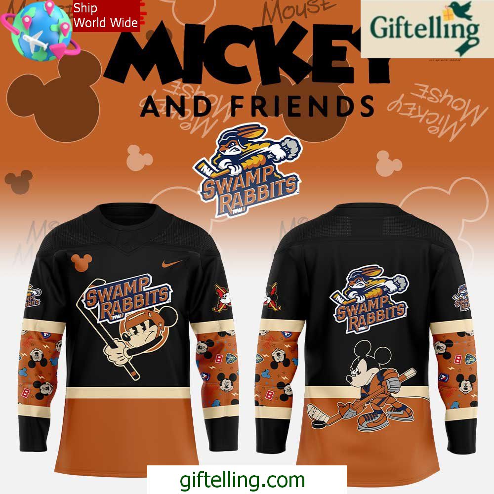 Greenville Swamp Rabbits Mickey Friends Special Hockey Jersey