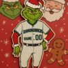 Grinch Arizona Diamondbacks 2025 Christmas Wooden Ornament