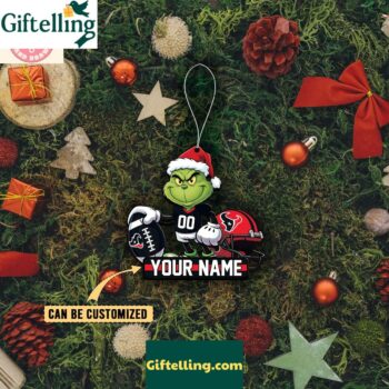 Houston Texans x The Grinch Christmas Acrylic Ornament
