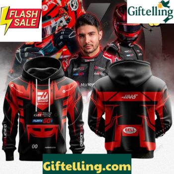Haas Esteban Ocon Premium F1 Helmet Special Hoodie