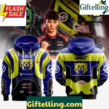 Haas Oliver Bearman Premium F1 Helmet Special Hoodie