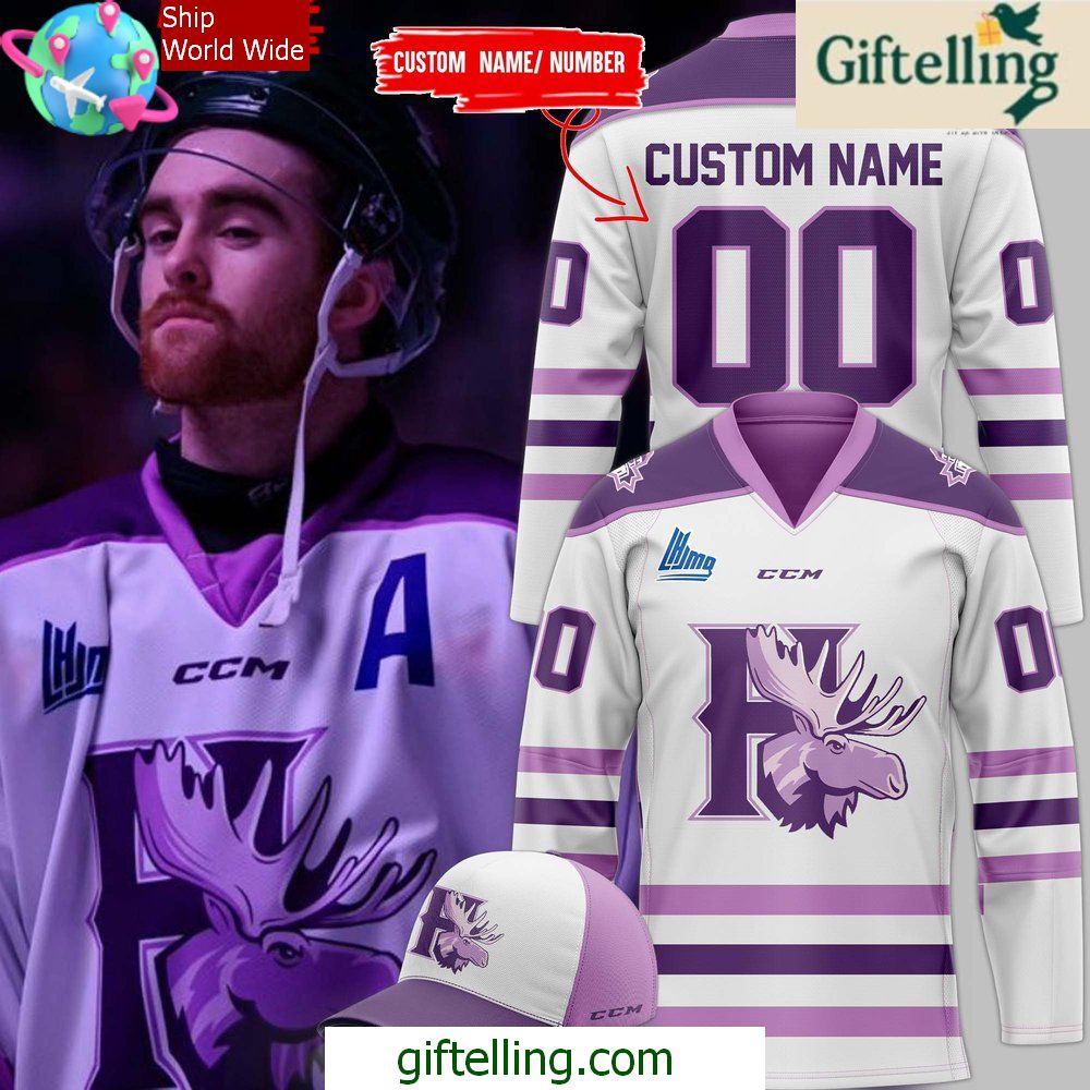 Halifax Mooseheads Fight Cancer 2025 Jersey