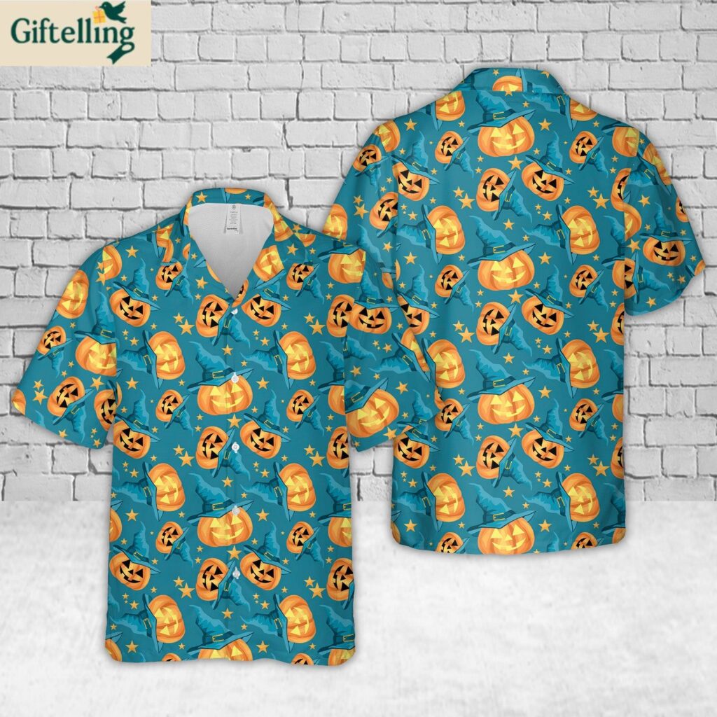 Halloween Pattern 1 Hawaiian Shirt 1
