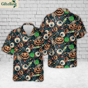 Halloween Pattern 4 Hawaiian Shirt 1