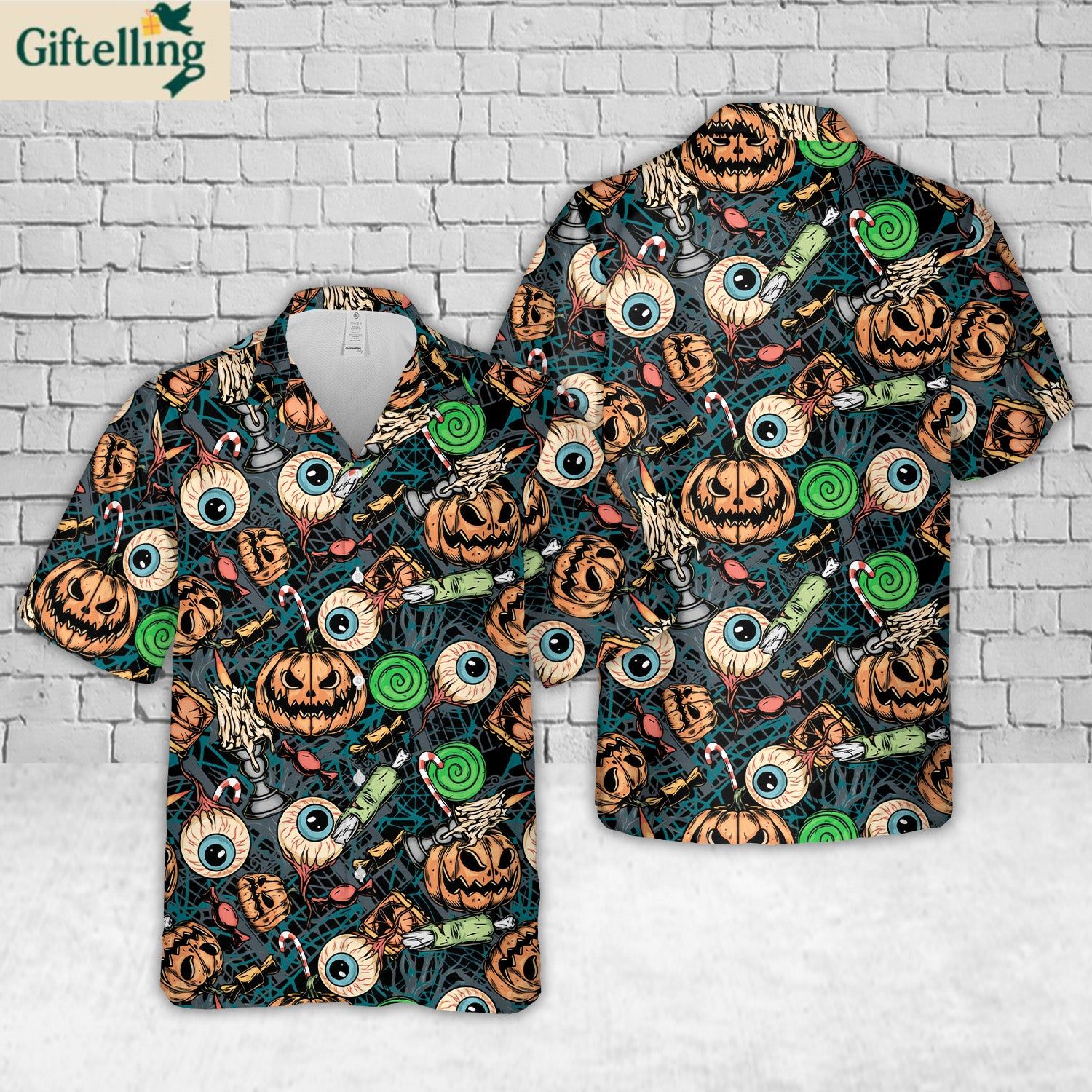 Halloween Pattern 4 Hawaiian Shirt 1 Halloween Pattern 4 Hawaiian Shirt 1