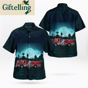 Halloween, Vancouver Fire Department, Vancouver WA Hawaiian Shirt 1