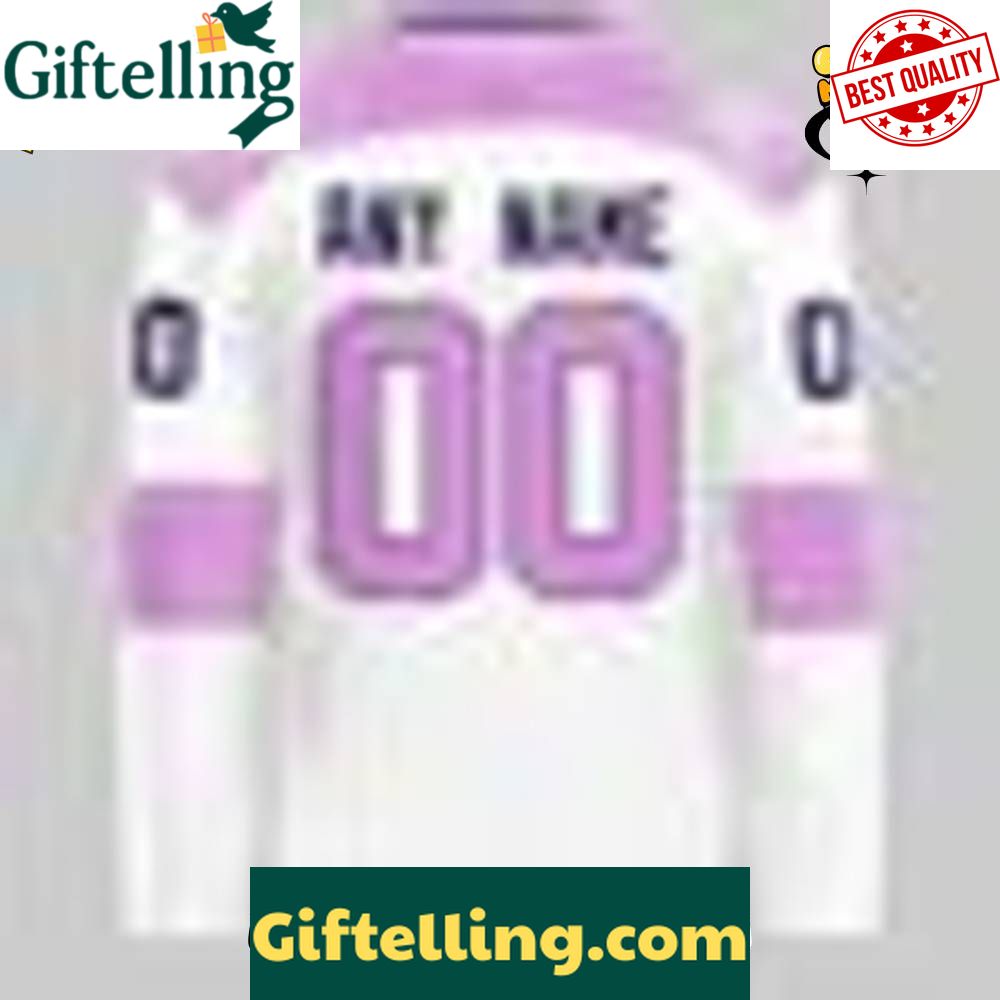 Hartford Wolf Pack Hockey Fight Cancer Custom Hockey Jersey