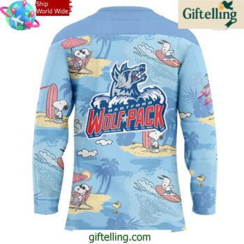 Hartford Wolf Pack Peanuts Summer Collection Hockey Jersey