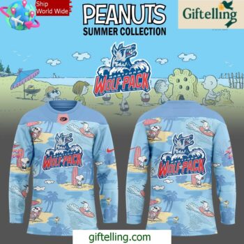 Hartford Wolf Pack Peanuts Summer Collection Hockey Jersey