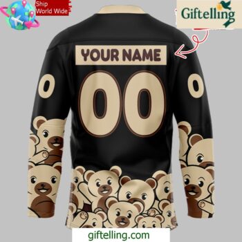 Hershey Bears Christmas Holiday Special Black Hockey Jersey