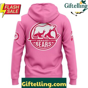 Hershey Bears x Pink the Rink Breast Cancer Awareness Hoodie
