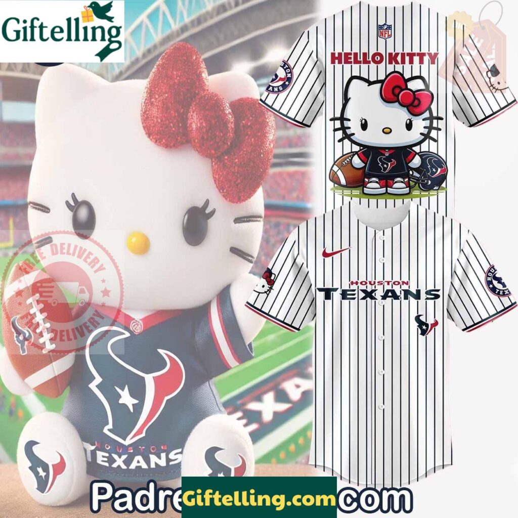 Houston Texans Hello Kitty Baseball Jersey Outfit