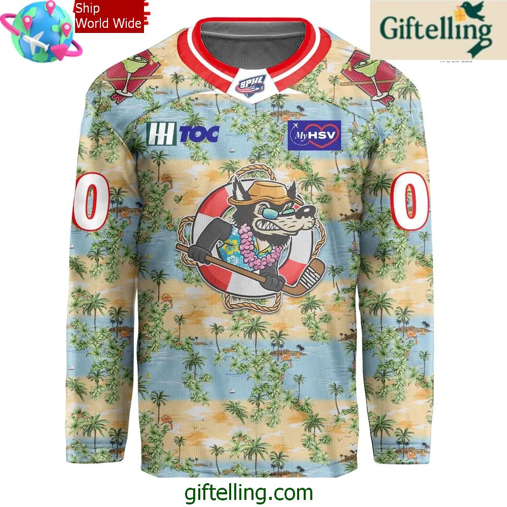 Huntsville Havoc Margaritaville Night 2025 Hockey Jersey 2 Huntsville Havoc Margaritaville Night 2025 Hockey Jersey 2