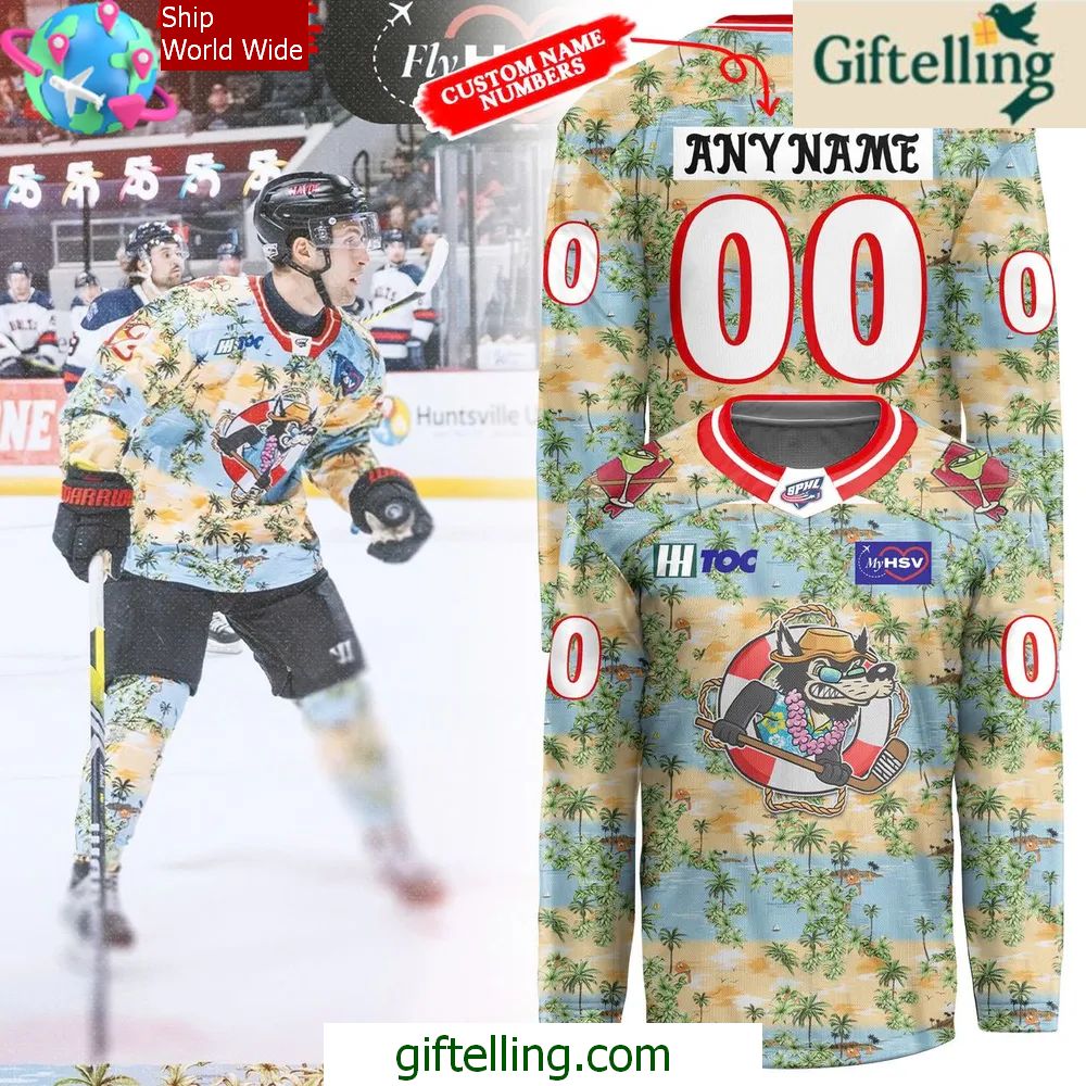 Huntsville Havoc Margaritaville Night 2025 Hockey Jersey