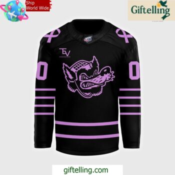 Huntsville Havoc Russel Hill Cancer Foundation Cancer Special Hockey Jersey 2