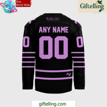 Huntsville Havoc Russel Hill Cancer Foundation Cancer Special Hockey Jersey 3