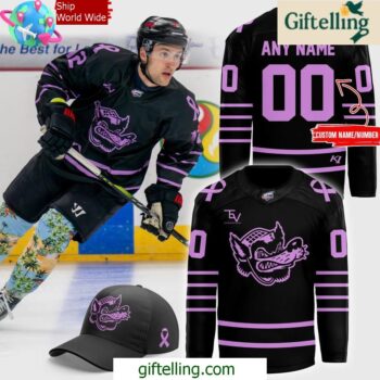 Huntsville Havoc Russel Hill Cancer Foundation Cancer Special Hockey Jersey