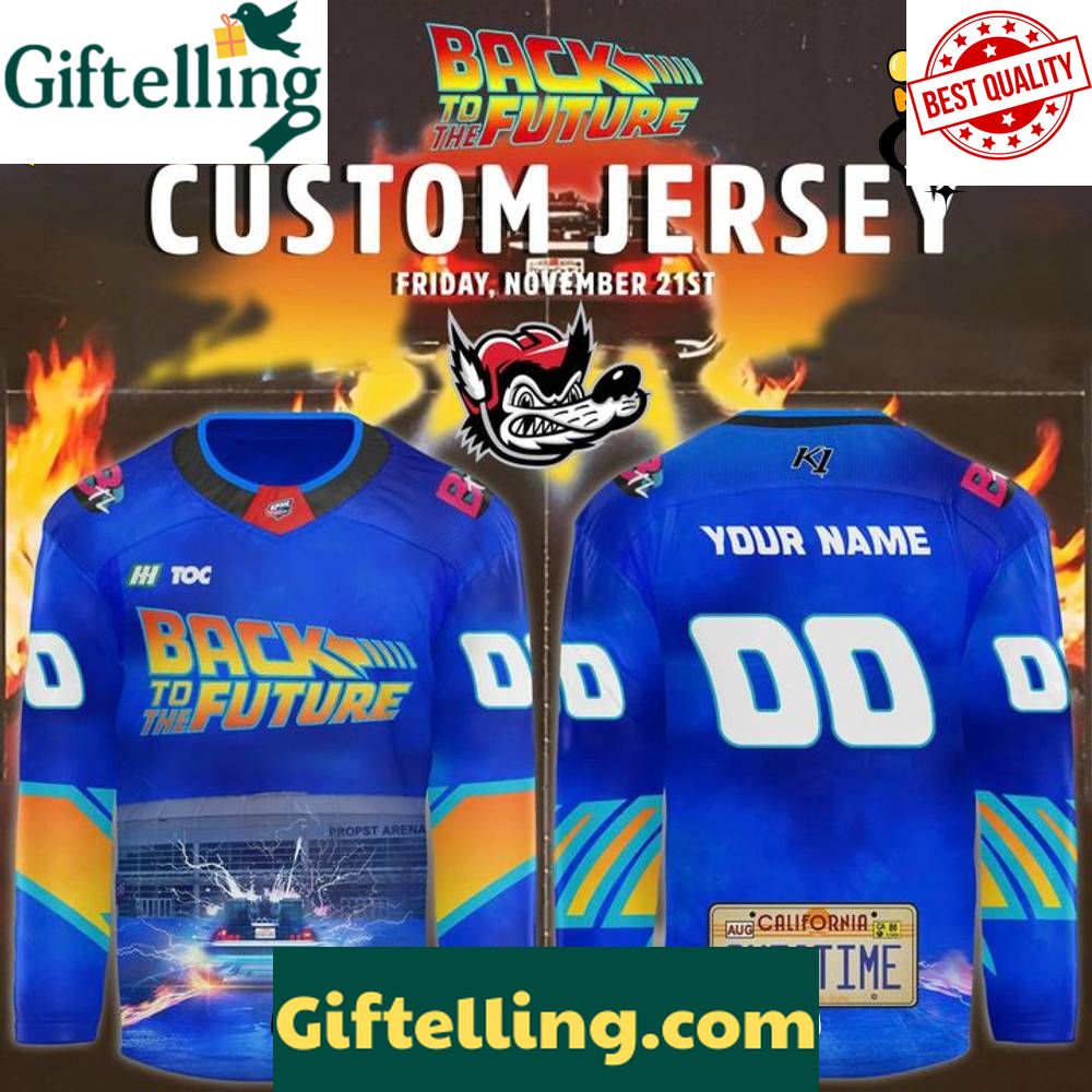 Huntsville Havoc x Back to the Future Custom Hockey