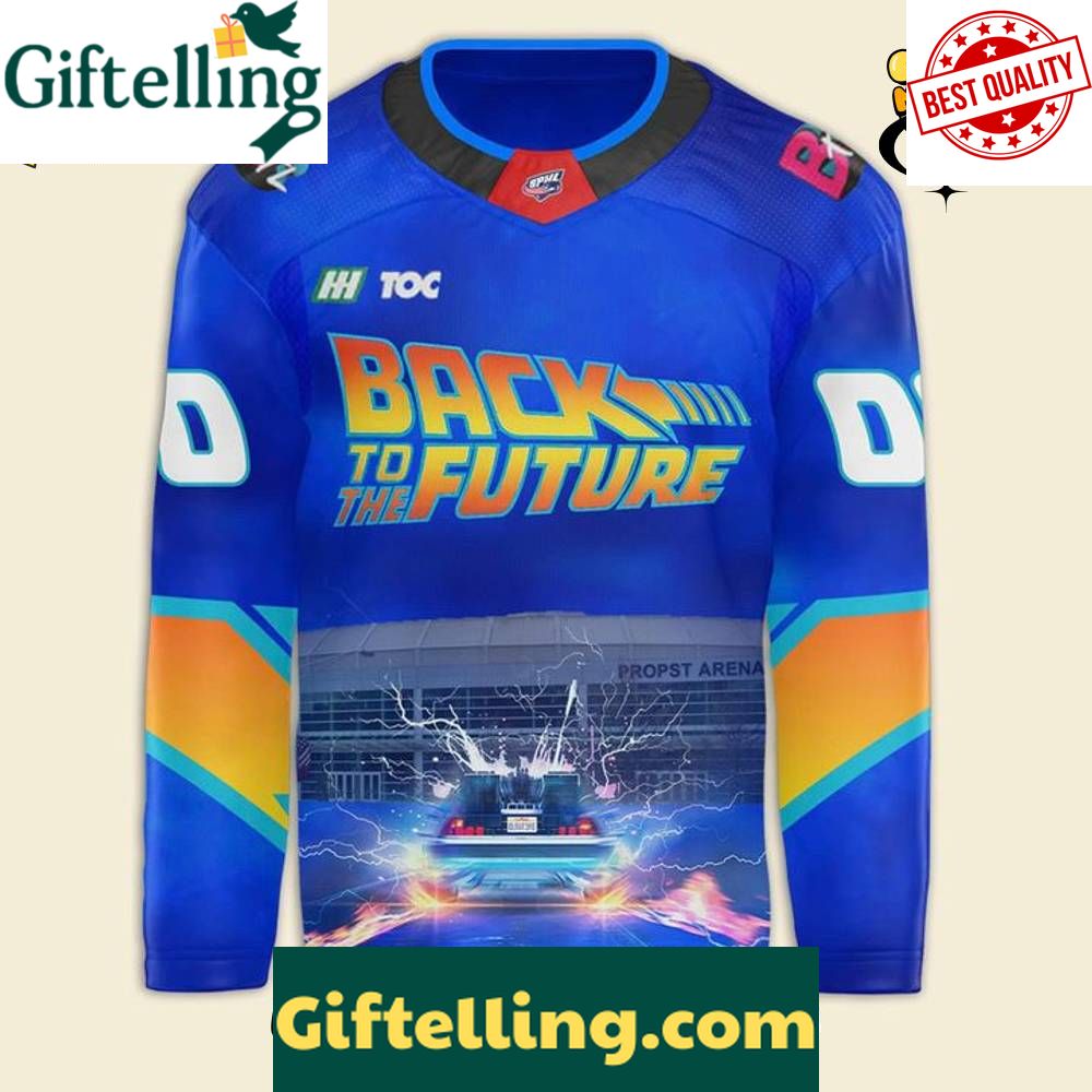 Huntsville Havoc x Back to the Future Custom Hockey Jersey