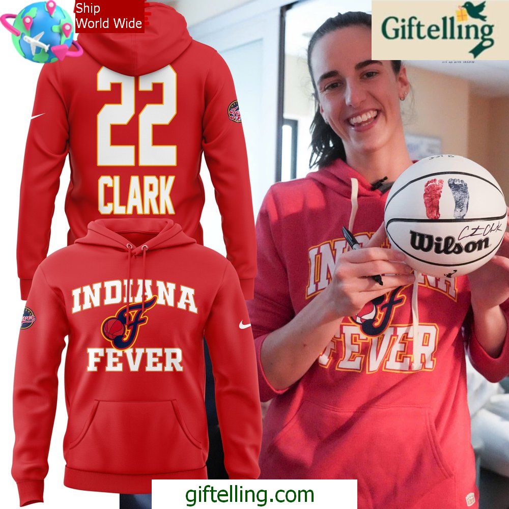Indiana Fever Caitlin Clark 2024 Red Hoodie