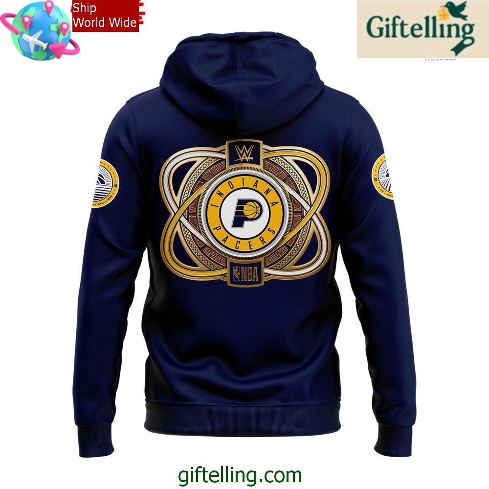 Indiana Pacers x WWE Night 2025 Limited Hoodie Indiana Pacers x WWE Night 2025 Limited Hoodie