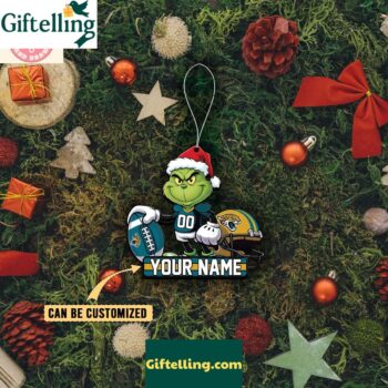 Jacksonville Jaguars x The Grinch Christmas Acrylic Ornament