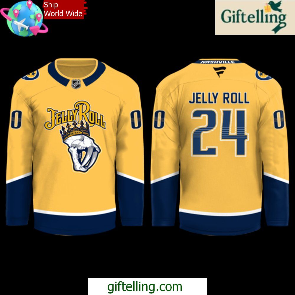 Jelly Roll Music City Hockey Limited Edition Jersey Jelly Roll Music City Hockey Limited Edition Jersey