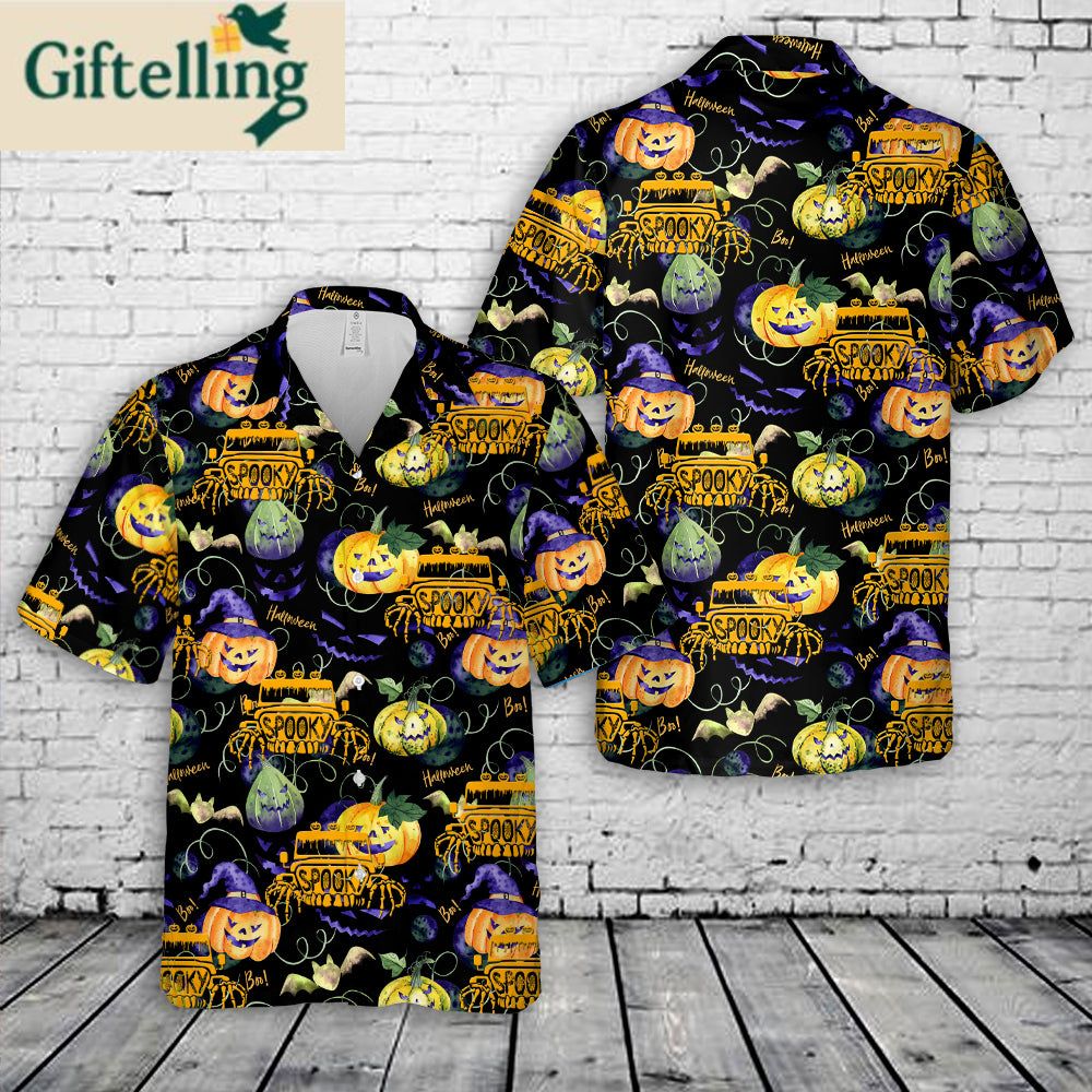 Jp Spooky Halloween Hawaiian Shirt 1