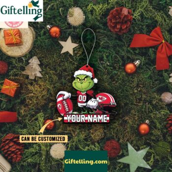 Kansas City Chiefs x The Grinch Christmas Acrylic Ornament