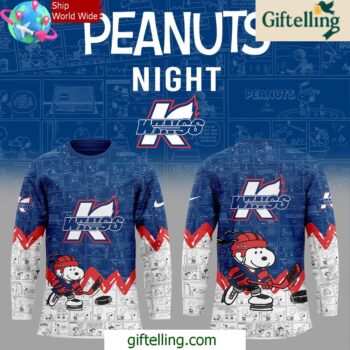 Kalamazoo Wings Anniversary of Peanuts Special Hockey Jersey
