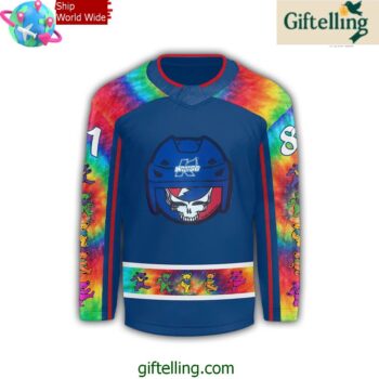 Kalamazoo Wings x Grateful Dead Special Hockey Jersey