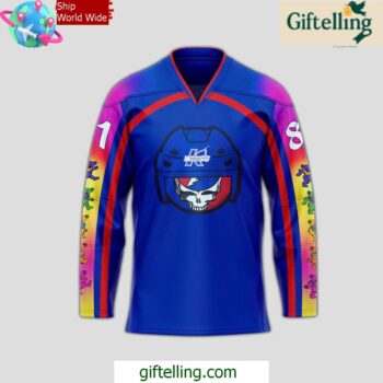 Kalamazoo Wings x Grateful Dead Specialty Hockey Jersey