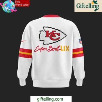 Kansas City Chiefs x Super Bowl LIX White Sweatshirt