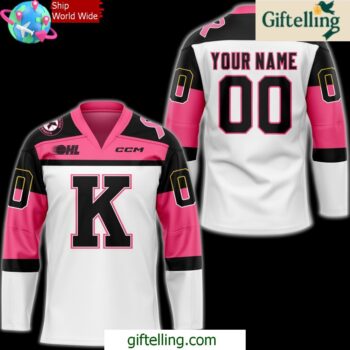 Kingston Frontenacs x Pink in the Rink 2024 Hockey Jersey