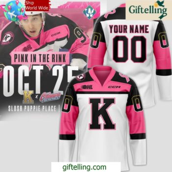 Kingston Frontenacs x Pink in the Rink 2024 Hockey Jersey