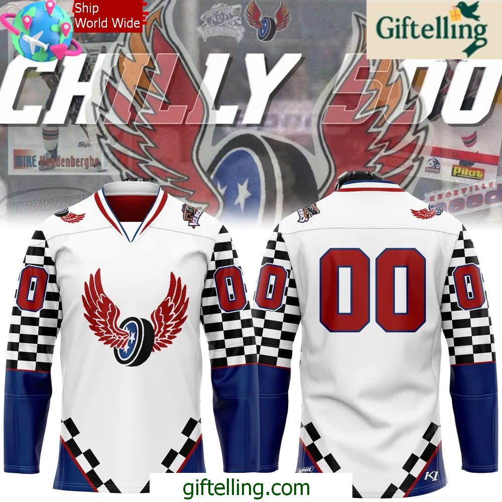 Knoxville Ice Bears Chilly 500 Racing Special Hockey Jersey
