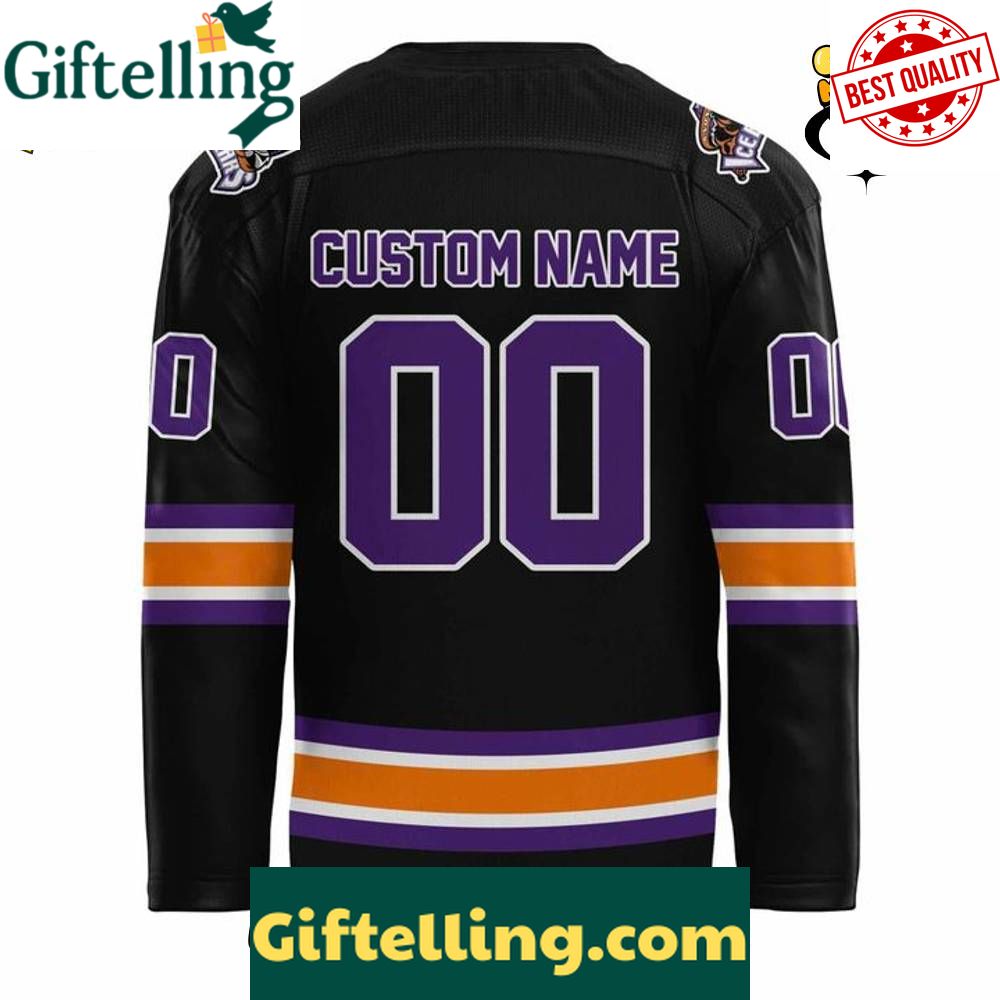 Knoxville Ice Bears Special New Season 2526 Hockey Jersey  Black